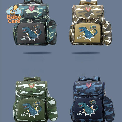 Cartable 39cm Dinosaure Aventure - vue de profil