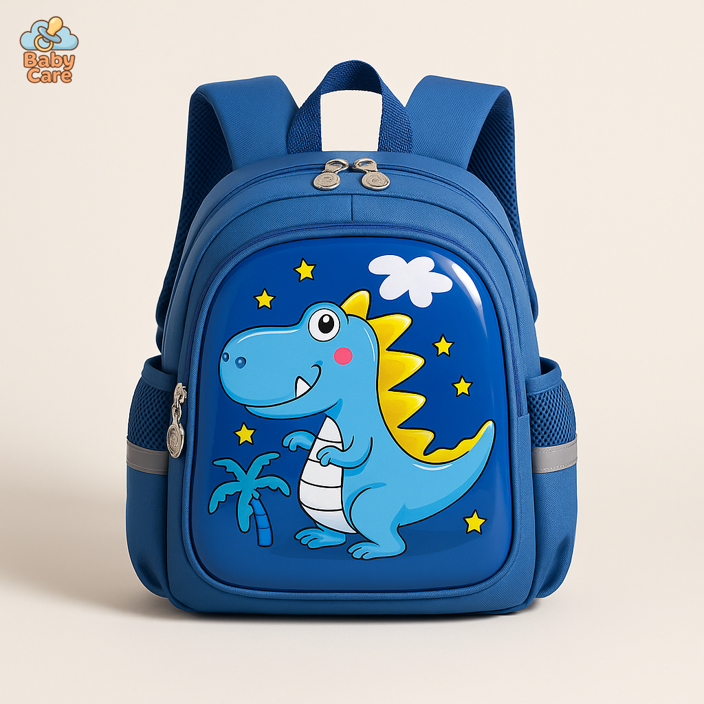 Cartable dinosaure 3D 2 à 6 ans - vue de face