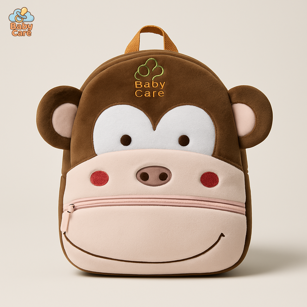 Cartable Kawaii en peluche - vue de face