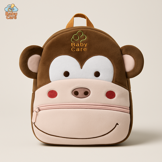 Cartable Kawaii en peluche - vue de face