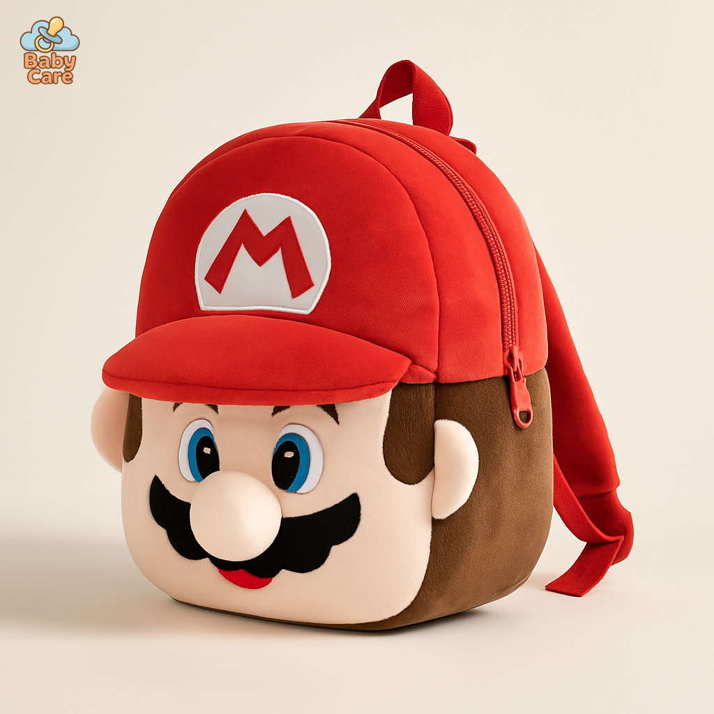 Cartable Mario 3D en Peluche - vue de face