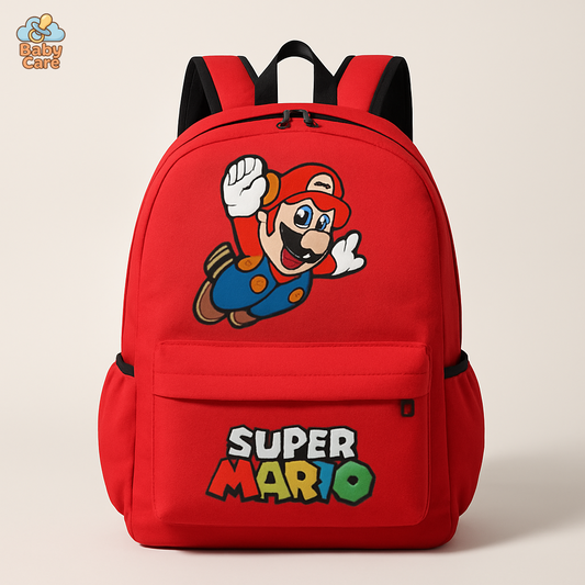 Cartable Mario Imprimé Coloré - vue de face