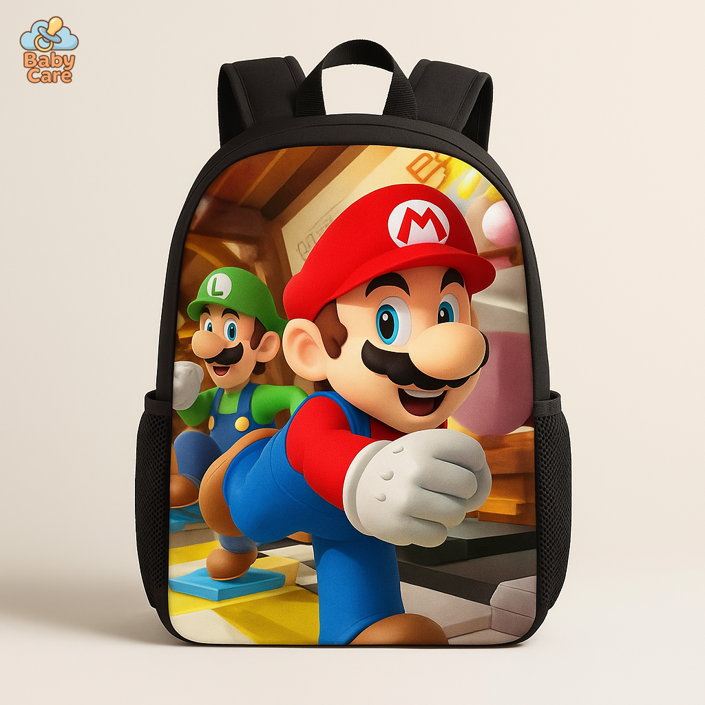 Cartable Mario Imprimé Fantastique - vue de face