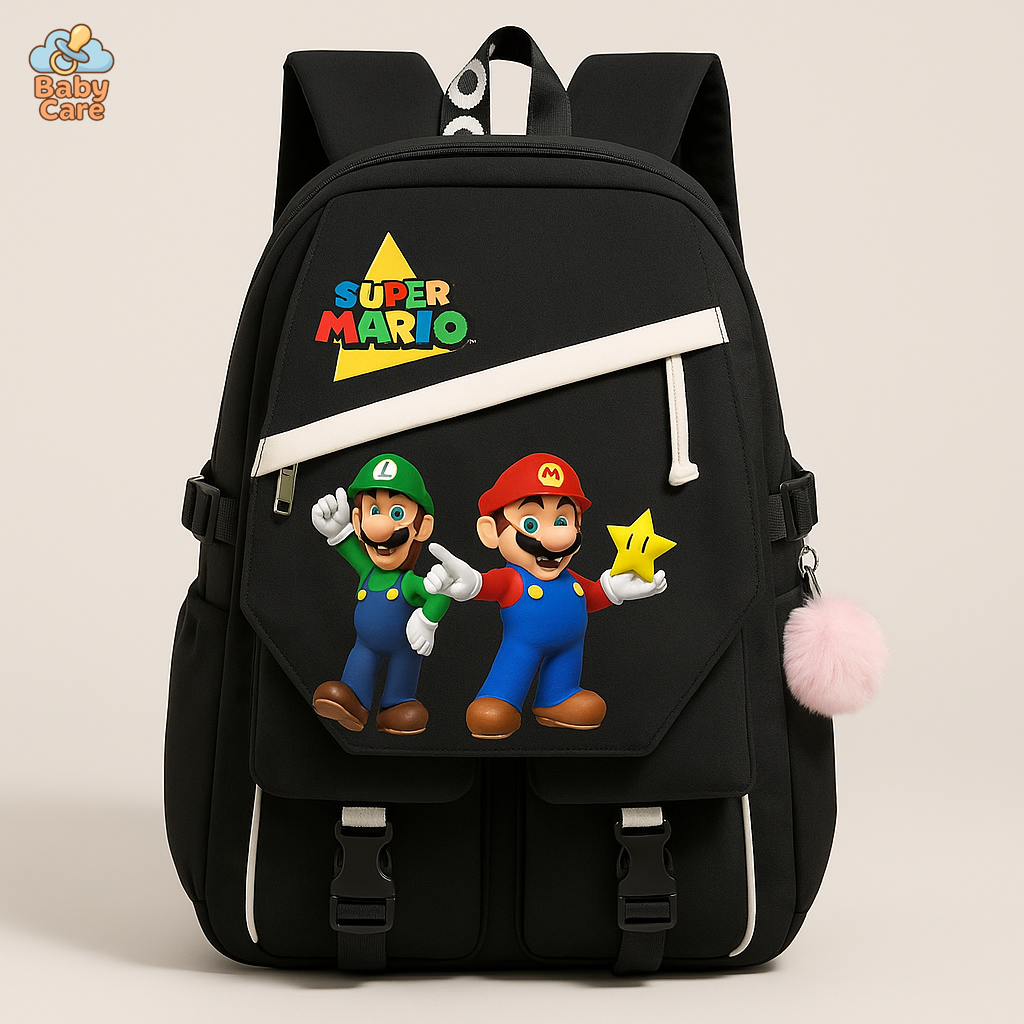 Cartable Mario Intelligent Grande Capacité - vue de face