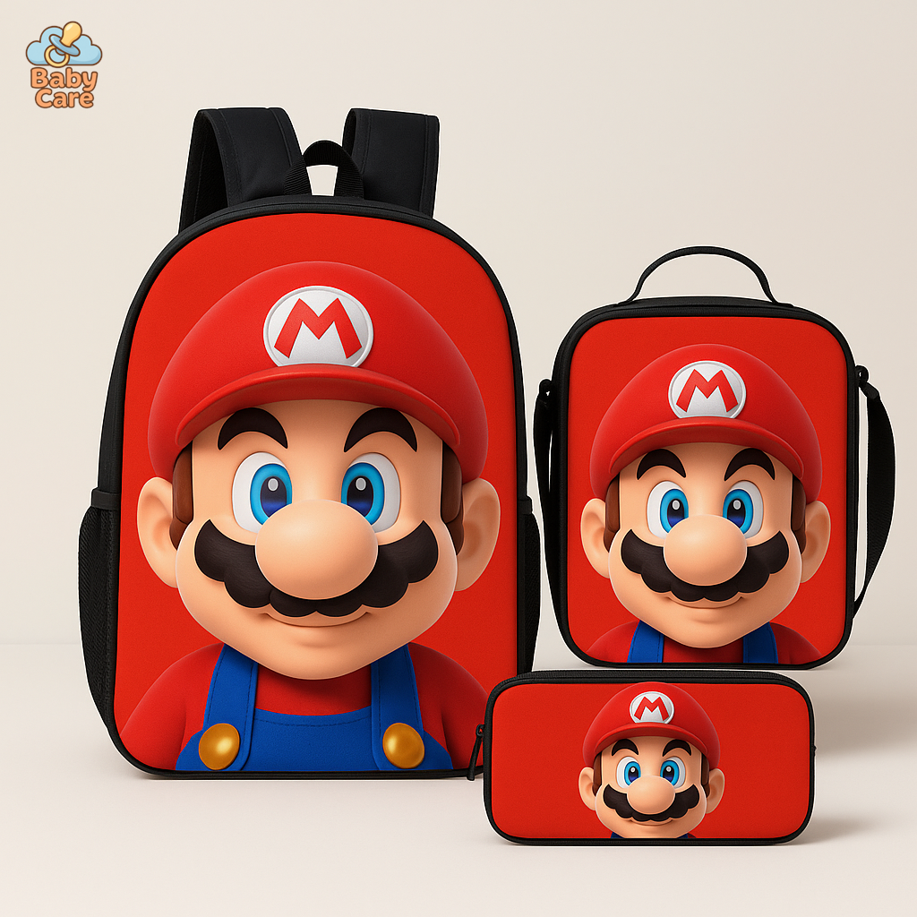 Cartable Mario ou Accessoires - vue de face