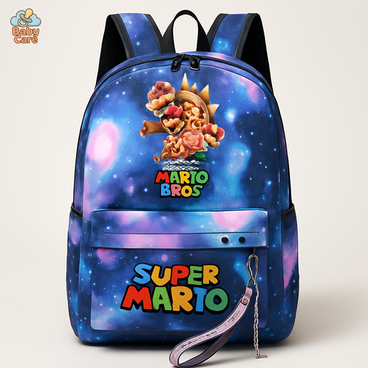 Cartable Mario Princesse Peach - vue de face