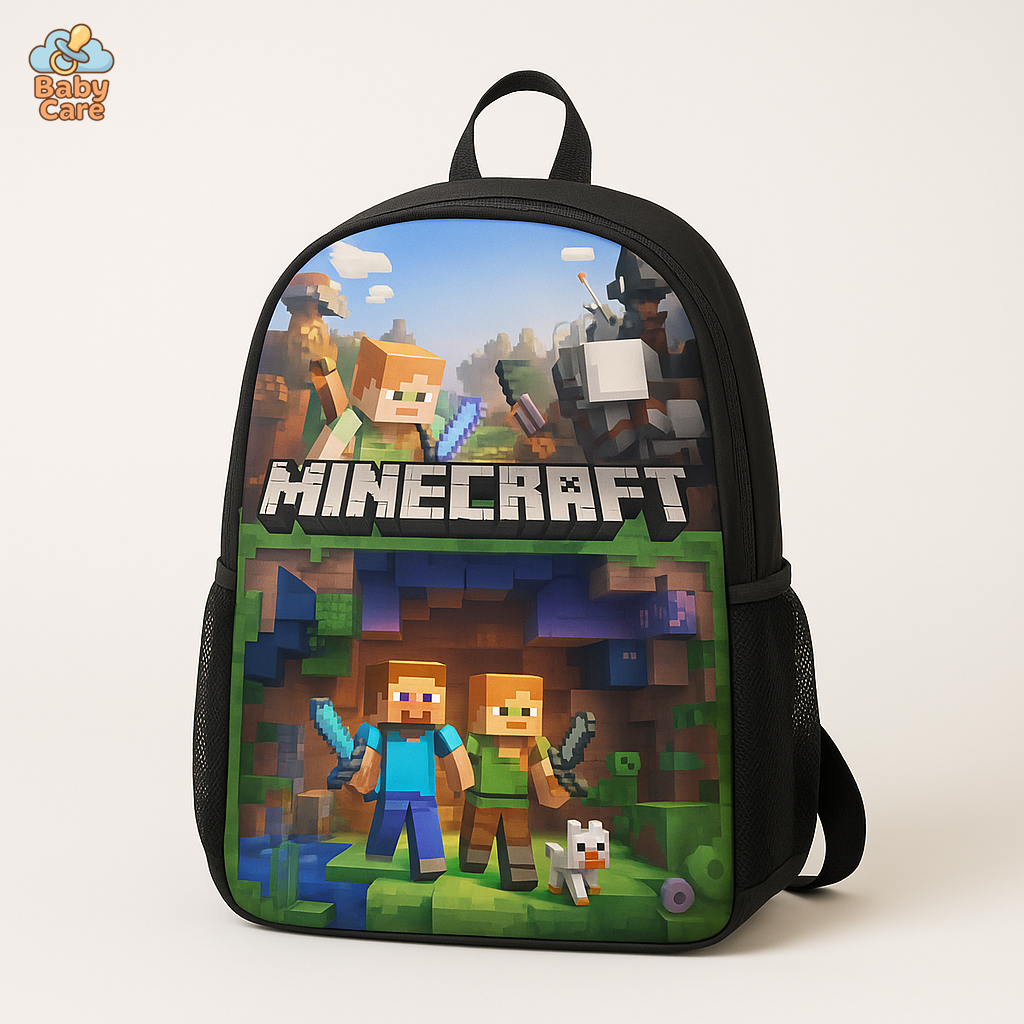 Cartable Minecraft Scènes du Jeu - vue de face