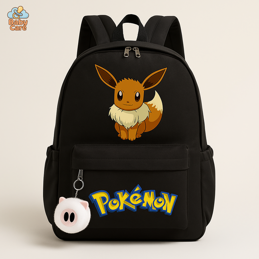 Cartable Pokemon Avec Porte Clé - vue de face