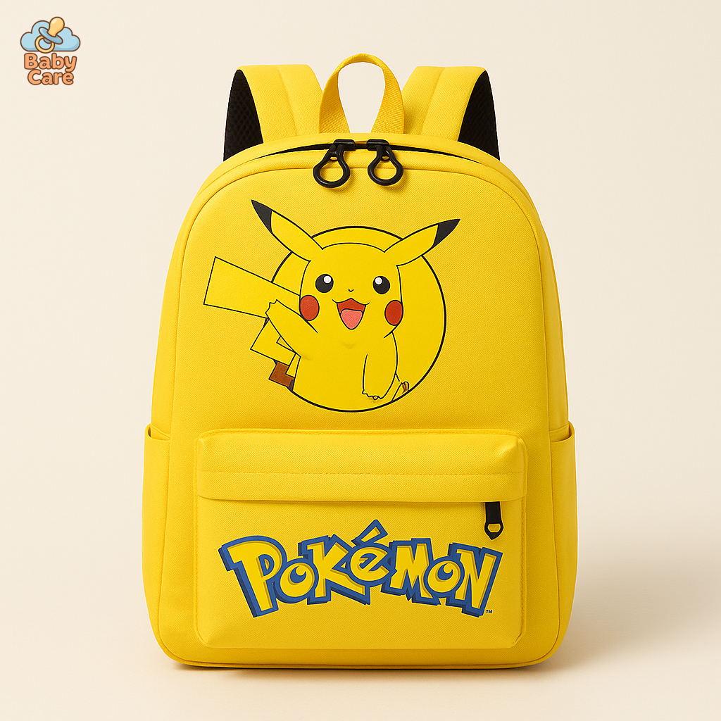 Cartable Pokemon Coloré Grande Capacité - vue de face