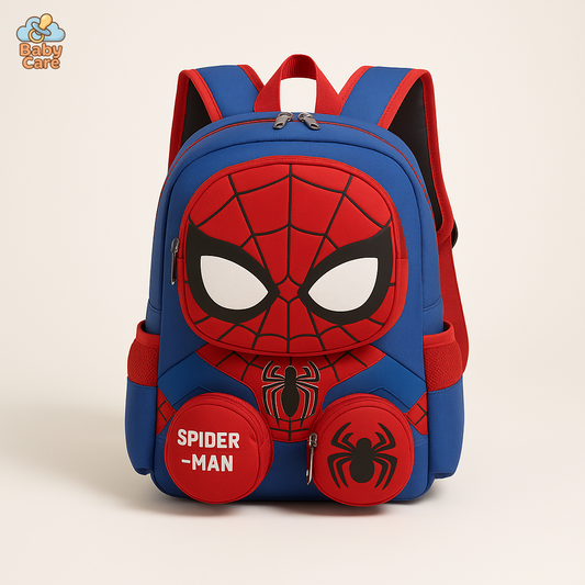 Cartable Spiderman 3D Poches Pratiques - vue de face