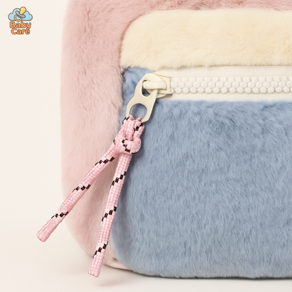 Cartable Stitch en Peluche Douce - vue de profil