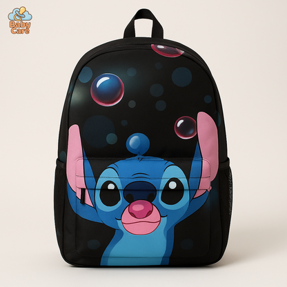 Cartable Stitch Ensemble 3 Pièces Sac et Trousse - vue de face