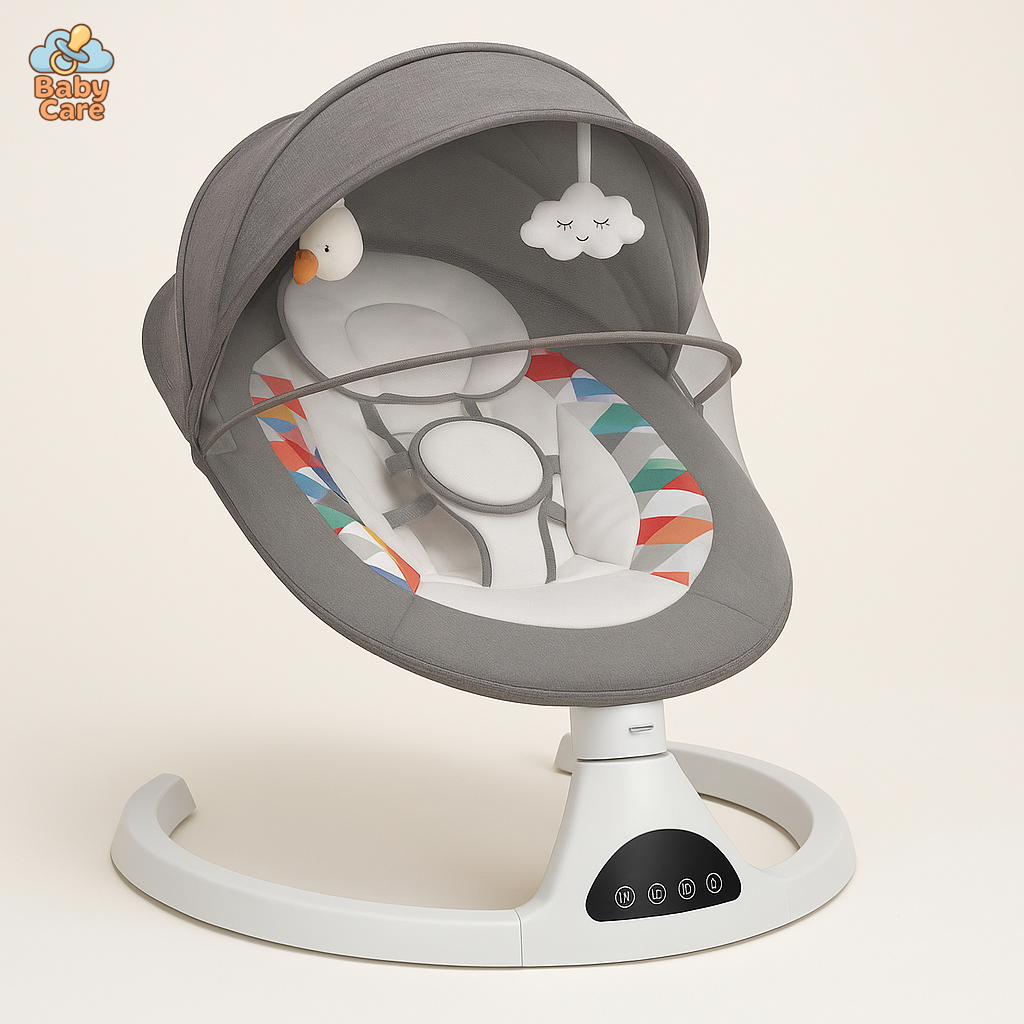 Chaise longue électrique pour bébé – Transat Balancelle bébé - vue de face