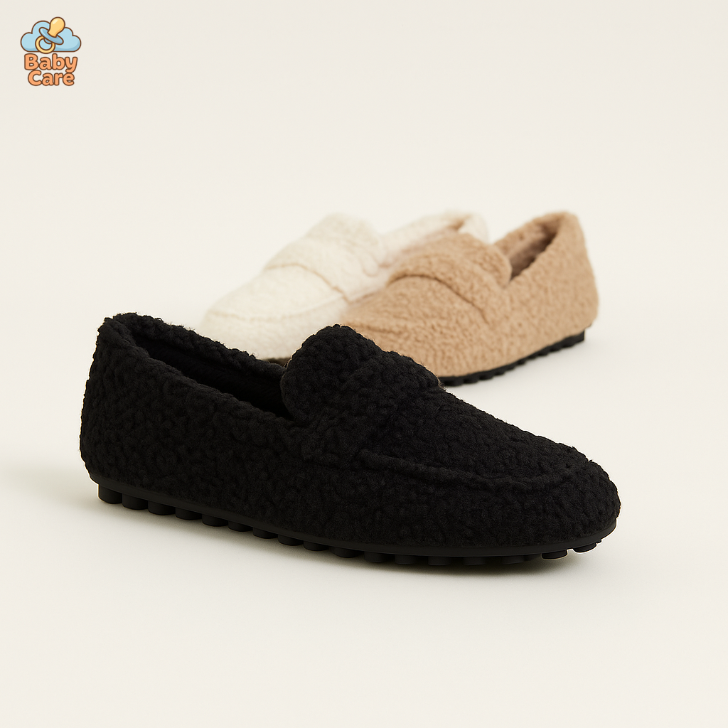 Chaussons en Peluche : Confort Luxe et Douceur - vue de face