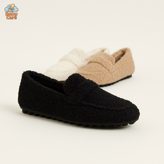 Chaussons en Peluche : Confort Luxe et Douceur - vue de face