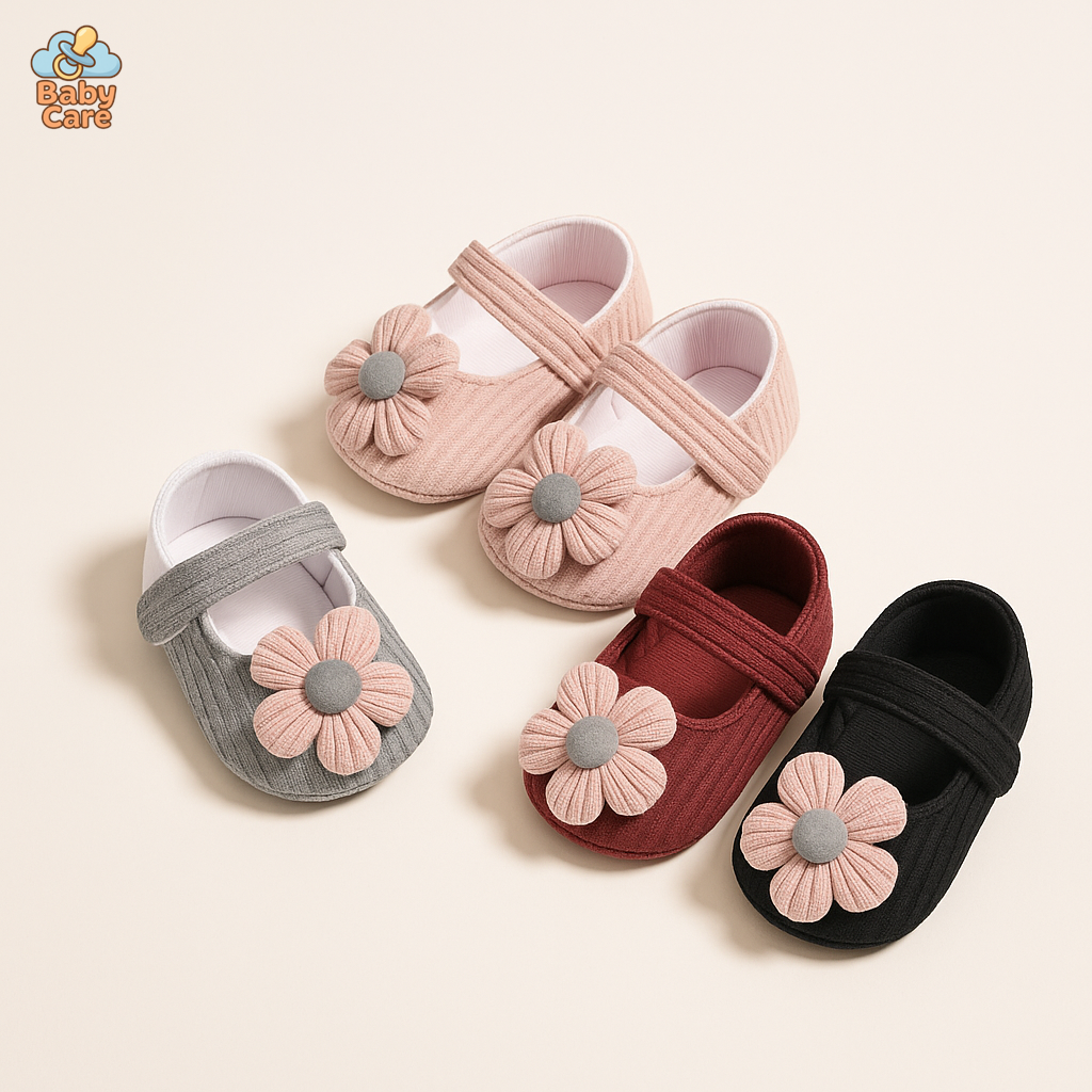 Chaussons en peluche pour bébés - Doux et chauds! - vue de face