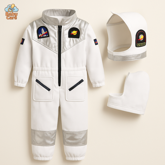 Costume d'Astronaute Enfant avec Casque Brillant - vue de face