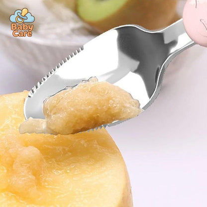 Cuillère gratteuse - zoom sur la matière