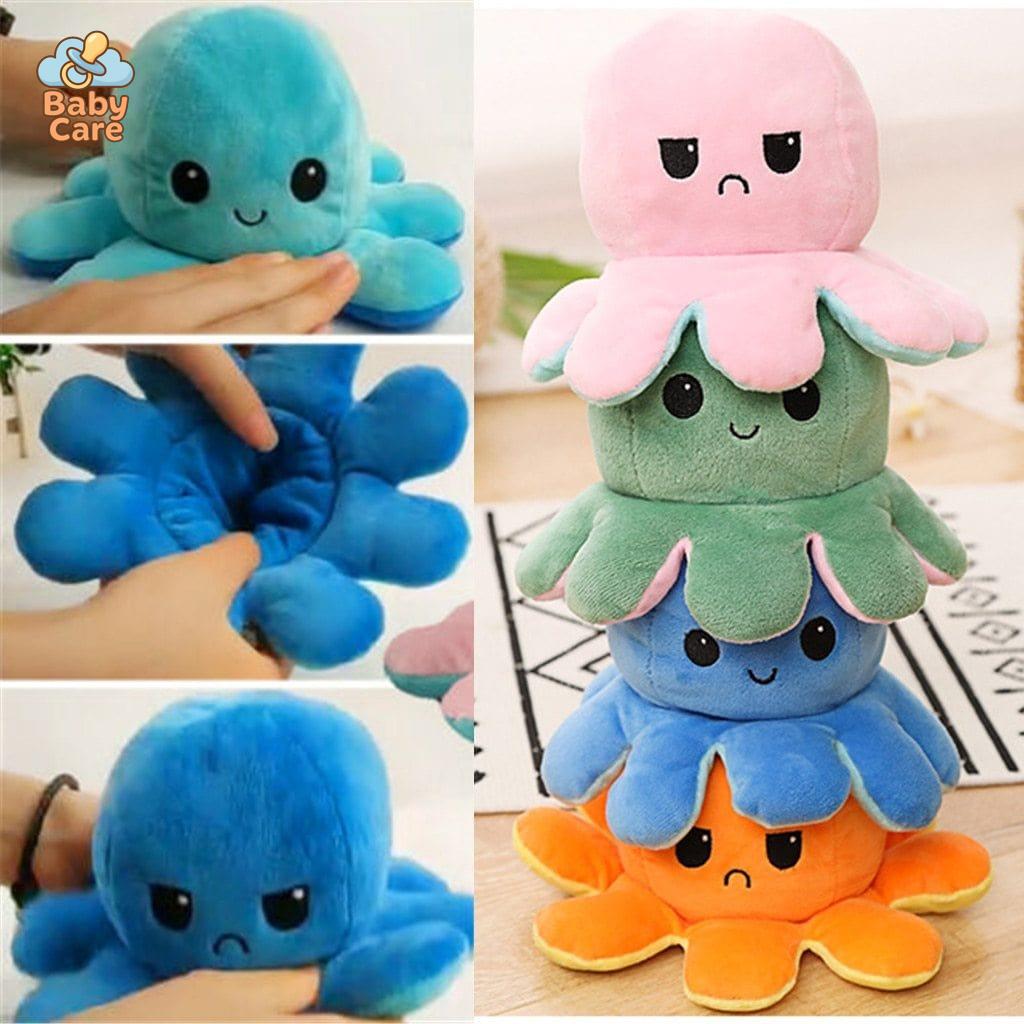 Peluche Poulpe Réversible Deux Couleurs à l'Humeur Changeante - photo 8