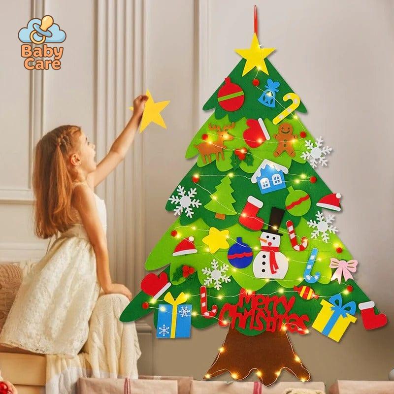 Sapin de Noël Montessori Lumineux - zoom sur la matière