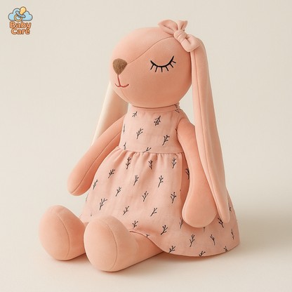 Doudou Peluche Lapin Rose |  Baby Care - vue de face