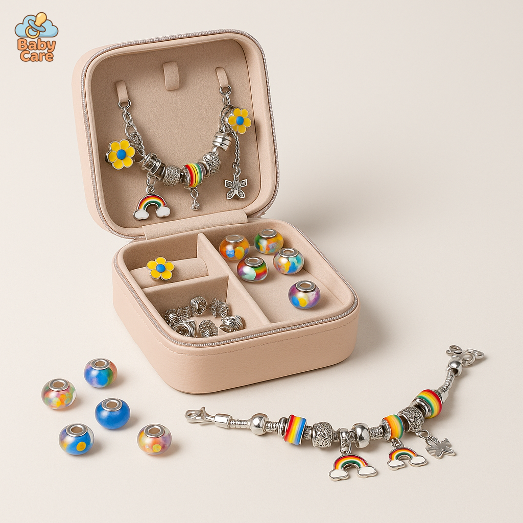 Ensemble de bracelets personnalisés avec boite de rangement - vue de face