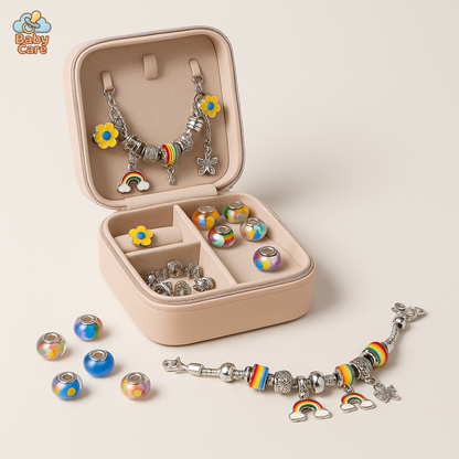 Ensemble de bracelets personnalisés avec boite de rangement - vue de face