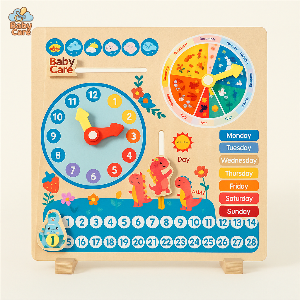 HorloJeu - Horloge d'Apprentissage Polyvalente pour Enfants - vue de face