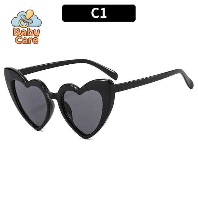 Lunettes de soleil bébé vintage en forme de cœur - photo 8