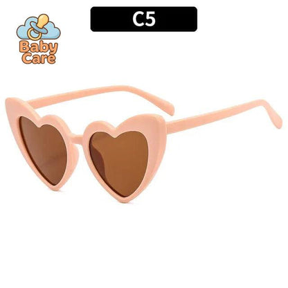 Lunettes de soleil bébé vintage en forme de cœur - photo 12