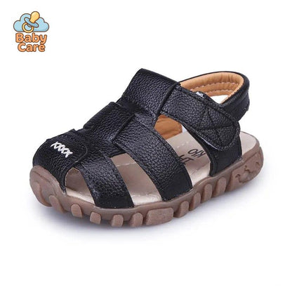 Sandales bébé garçon et filles en cuir souple - packaging du produit