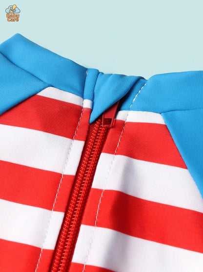 Maillot de bain bébé pieuvre protection UV - utilisation en situation