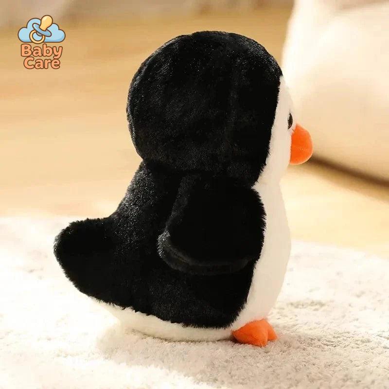Peluche pingouin calin - zoom sur la matière
