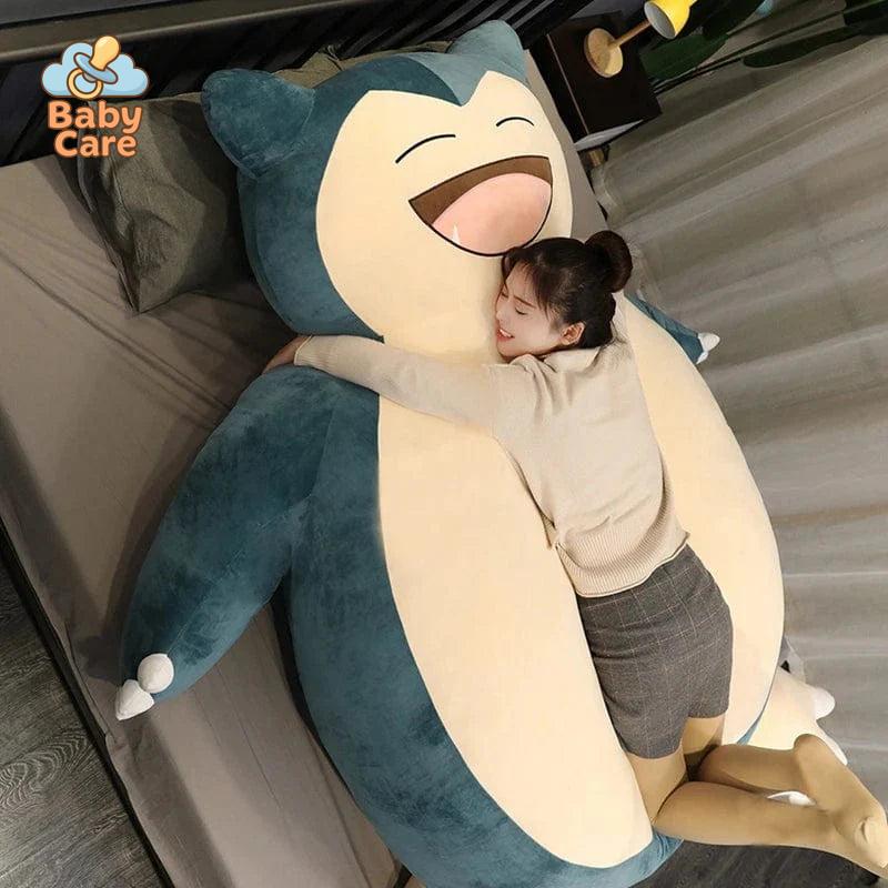 Peluche pokemon ronflex géant - vue de profil