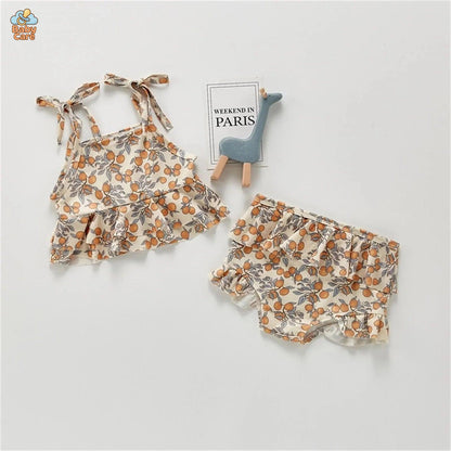 Maillot de bain bébé à imprimé floral - vue de profil