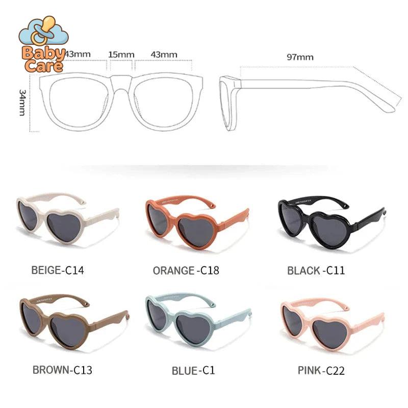 Lunettes de soleil bébé coeur 0-2 ans - photo lifestyle