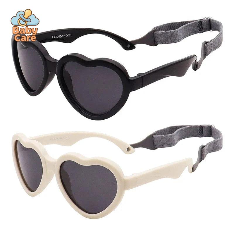 Lunettes de soleil bébé coeur 0-2 ans - vue de profil