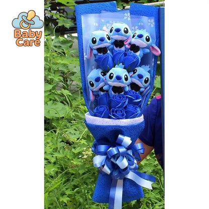 Peluche Stitch Bouquet Cadeau - zoom sur la matière