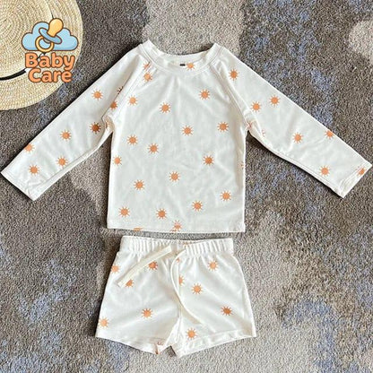 Maillot de bain bébé garçon vacances hawaïens - utilisation en situation