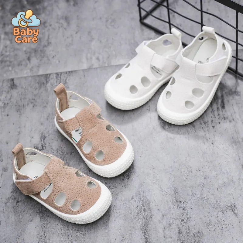 Sandales bébé garçon et filles respirantes plage - zoom sur la matière