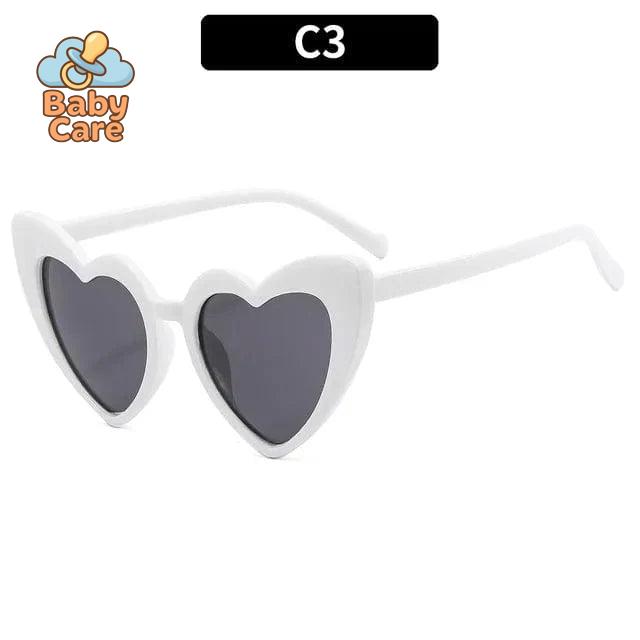 Lunettes de soleil bébé vintage en forme de cœur - photo 10