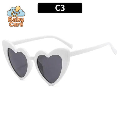 Lunettes de soleil bébé vintage en forme de cœur - photo 10