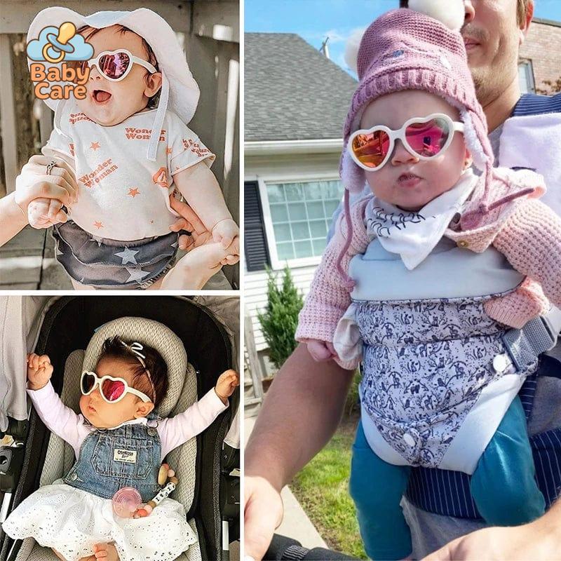 Lunettes de soleil bébé coeur 0-2 ans - utilisation en situation