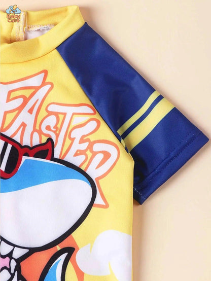 Maillot de bain bébé fermeture éclair protection UV - utilisation en situation