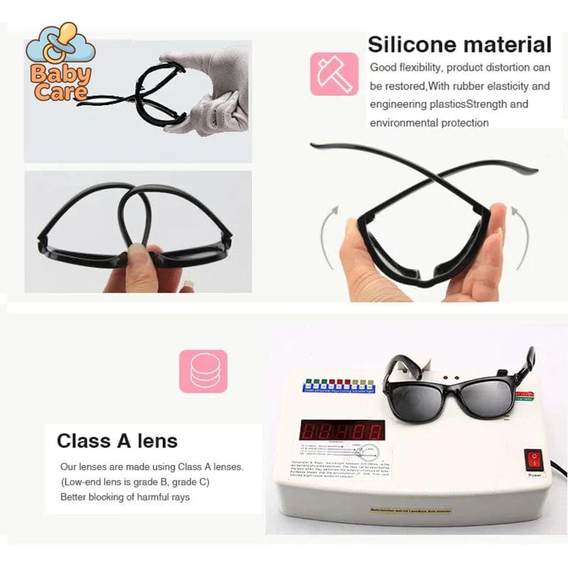 Lunettes de soleil tournesol pour bébé avec sangle - utilisation en situation