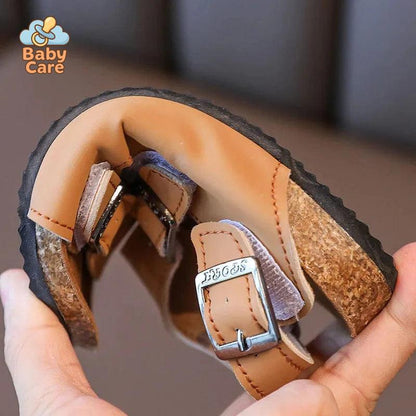 Sandales bébé garçon et filles respirantes designer - zoom sur la matière