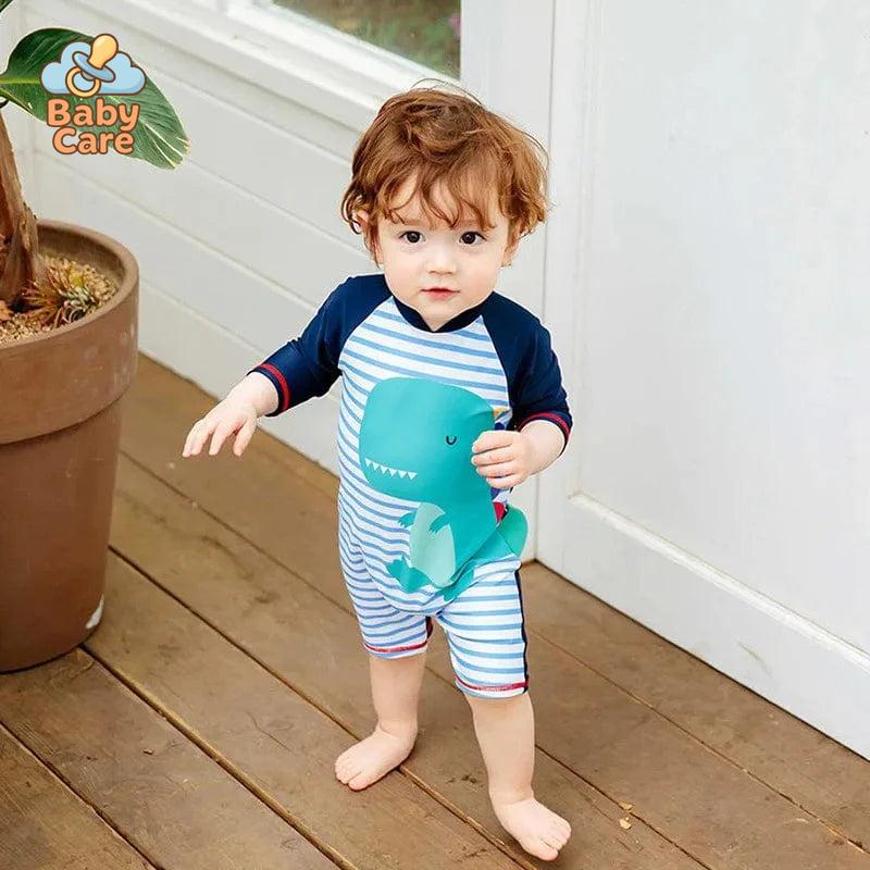Maillot de bain une pièce bébé garçon protection UV - photo lifestyle