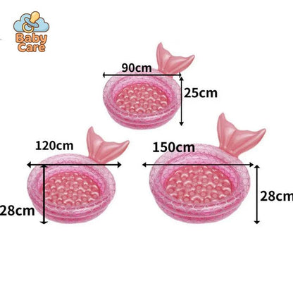 Piscine bébé et enfant sirène magique - zoom sur la matière