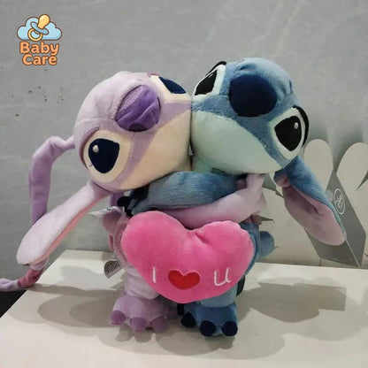 Peluche Stitch et Angel I Love You Duo - détail du produit