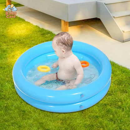Piscine gonflable pour bébé imprimé animaux - vue de profil